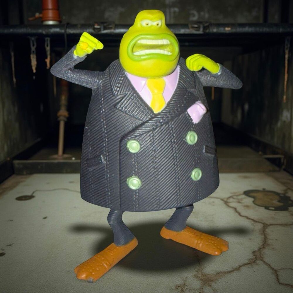 2006 McDonalds Happy Meal DreamWorks Flushed Away Toad Crime Boss Figure A44